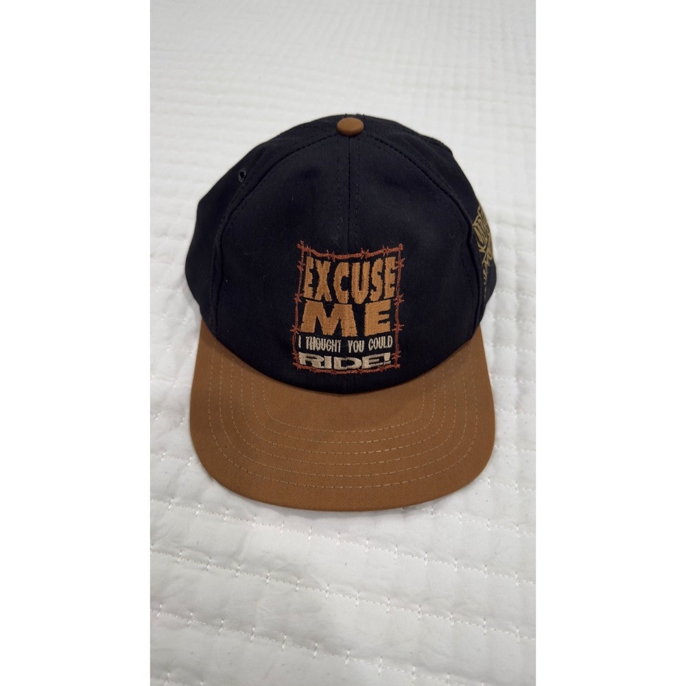 Rare‎ Vintage Rodeo America Snapback Hat -Excuse Me I Thought You Could Ride